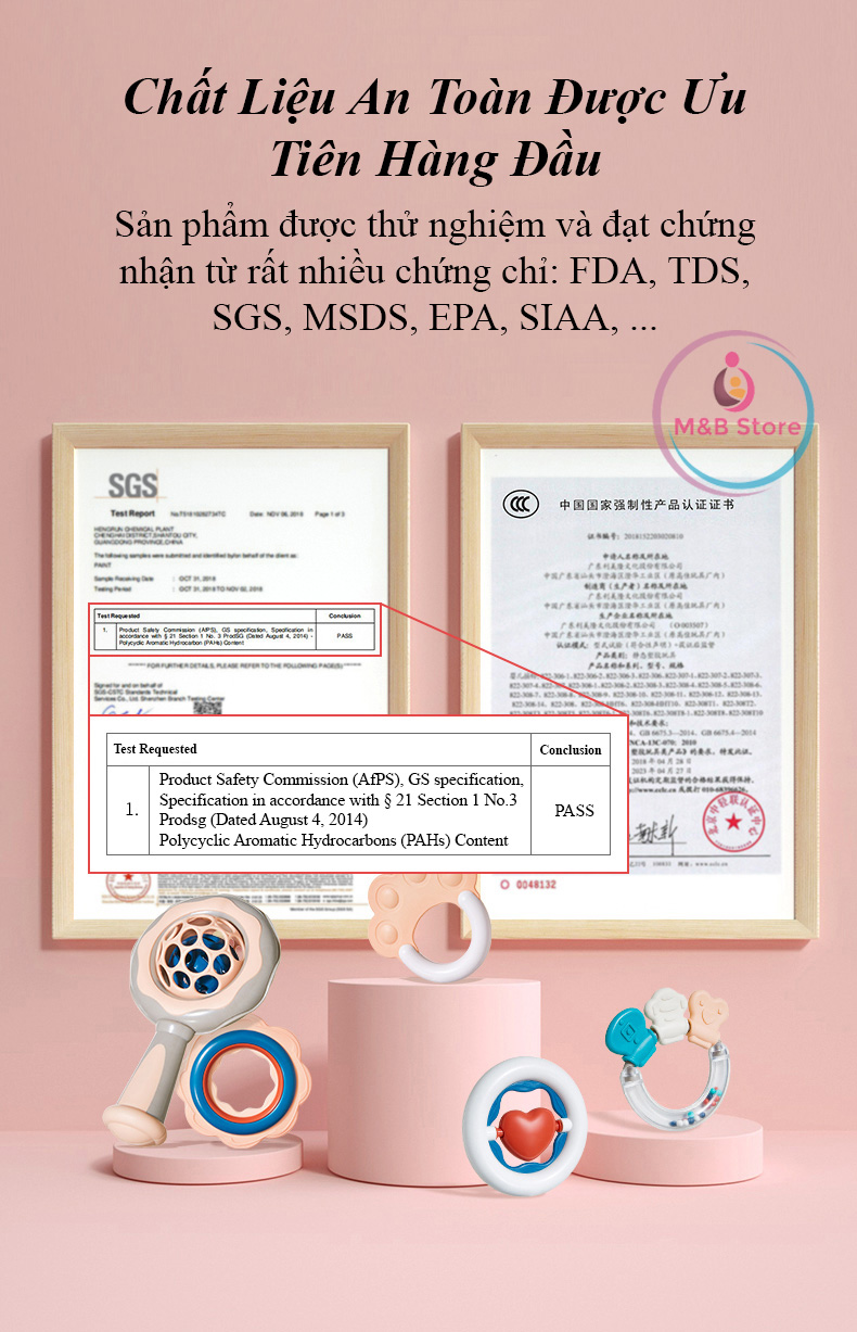 Set 10 Món Đồ Chơi Lục Lạc Gặm Nướu - KUB