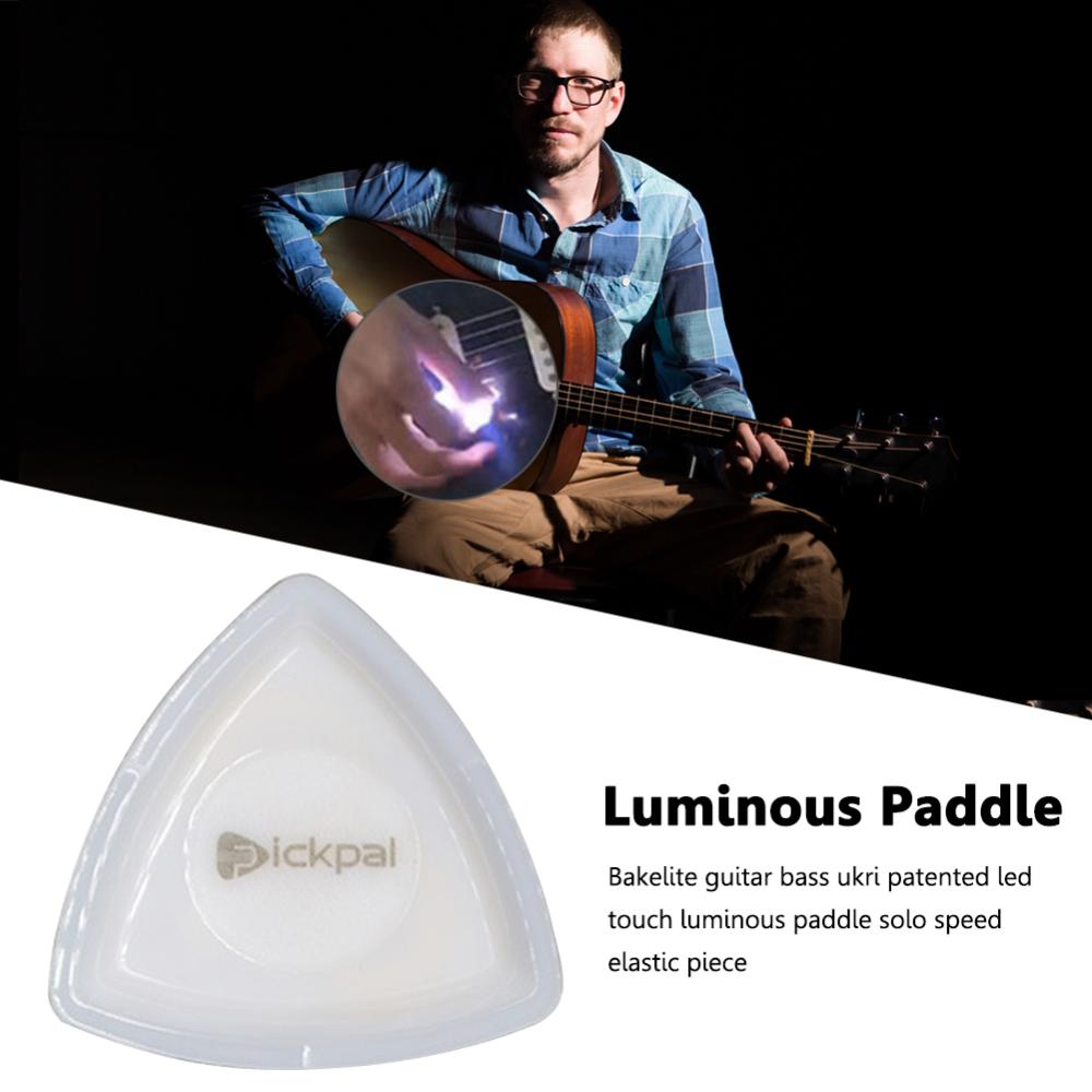 Glowing Acoustic Guitar Picks with LED Light Touch Luminous Guitar Accessories