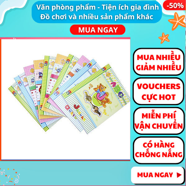 Lốc 5 - 10 cuốn tập abc 96 trang 4 ô 📖freeship🚛có video thật 🎥lốc 5 - 10 cuốn tập abc 96 trang 4 ô li loại tốt giá sỉ, đồ dùng học tập, aplusmart
