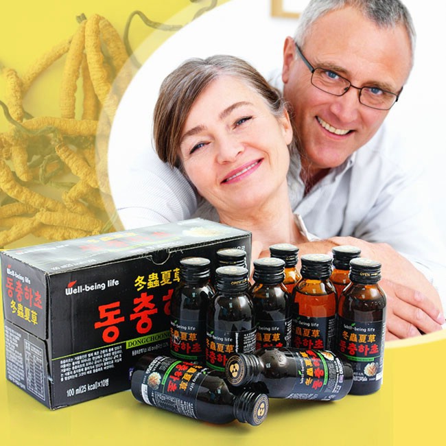 [HCM - Hộp 10 chai] Nước đông trùng hạ thảo Hàn Quốc