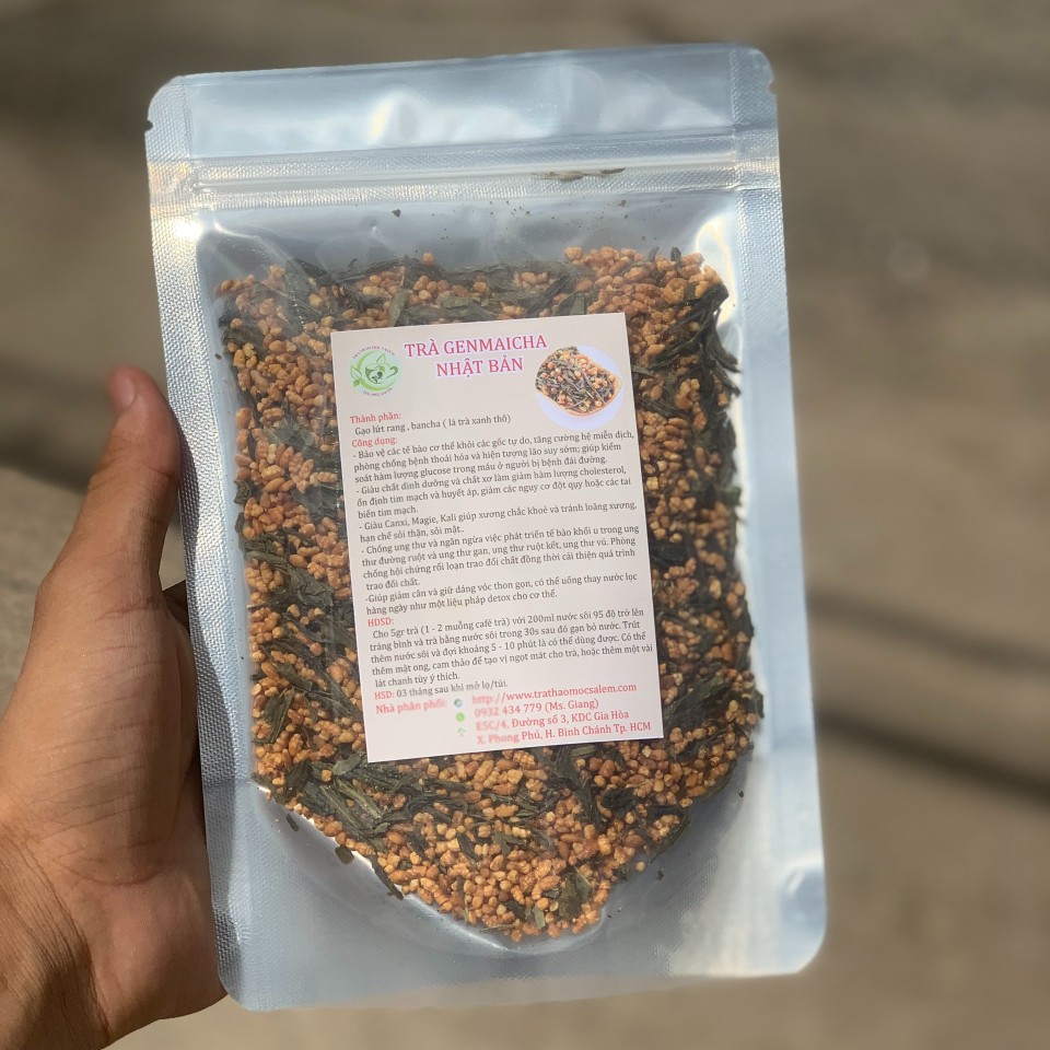 [HCM]Trà xanh gạo lứt Genmaicha 200g