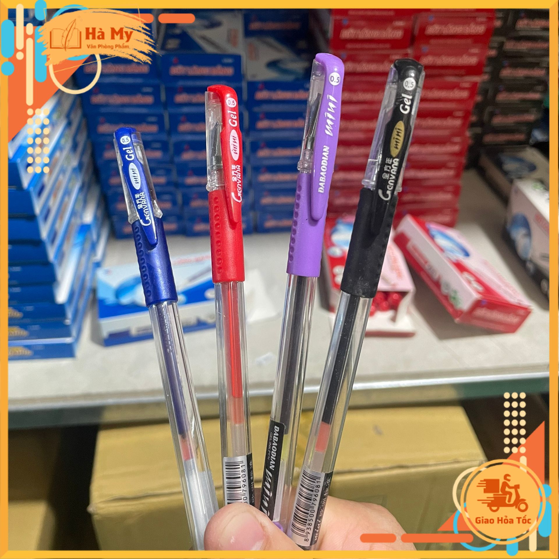 (Hộp 12 Cây) Bút mini gel mực nước ngòi 0.5mm