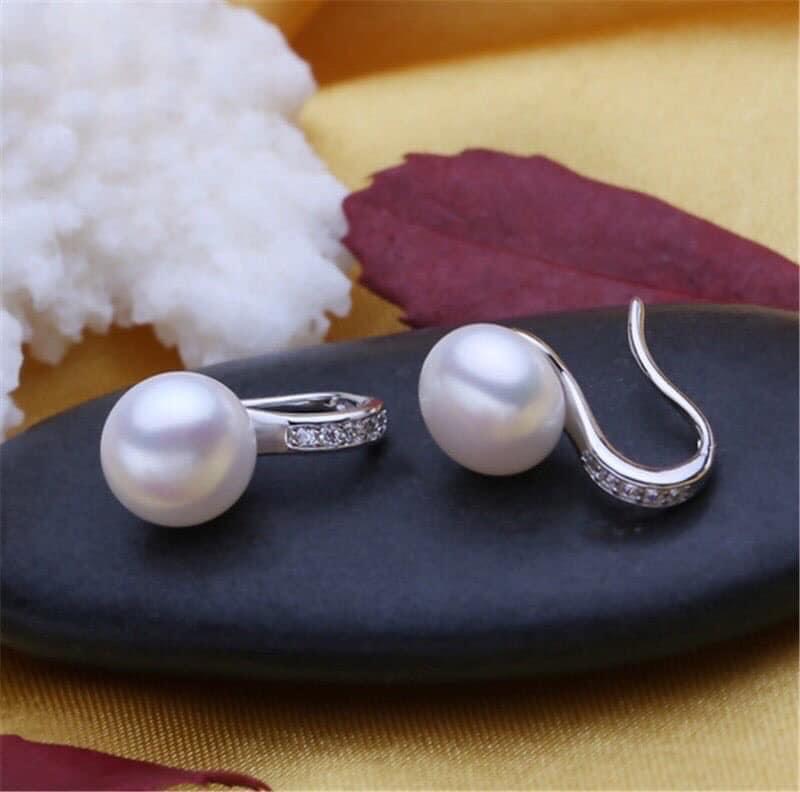 Earring hook attached silver Bud real pearls freshwater-commitment Pearl thạt, Silver Standard