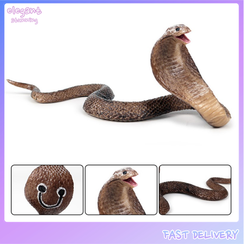 elegantstunning Simulation Snake Toys Halloween Tricky Realistic Python Wild Animal Model Ornaments Scary Snake Toys