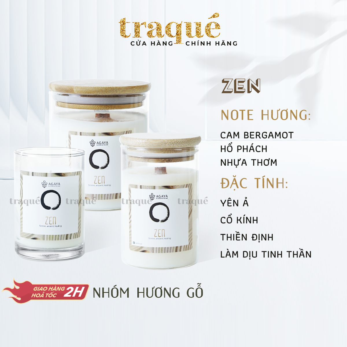 Nến thơm Candle Cup Agaya - Hương Thảo Mộc ZEN thumbnail