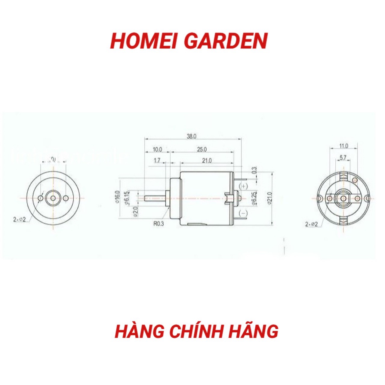 2 Động cơ DC 140 Mini Tốc Độ Cao 3-5V - D0006