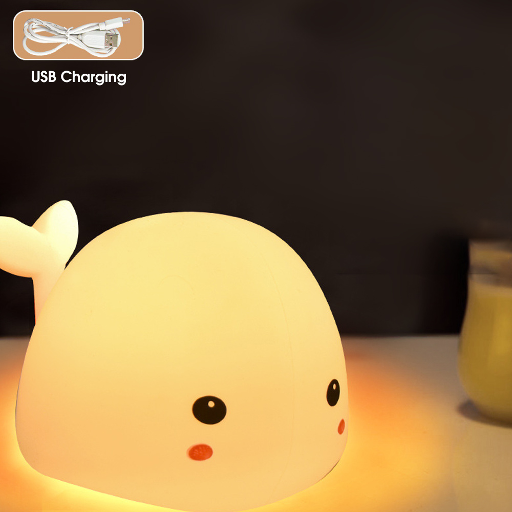 Smart Cute Pat Light Home Bedside Children Eye Protection Light Usb Rechargeable Silicone Atmosphere Light Night Light Gift