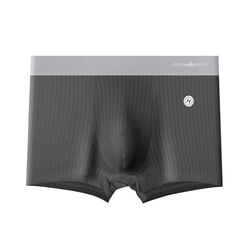 TIDE BEAR Men's solid color breathable underwear Men's briefs- Comfortable- breathable- cotton flats- men's panties
