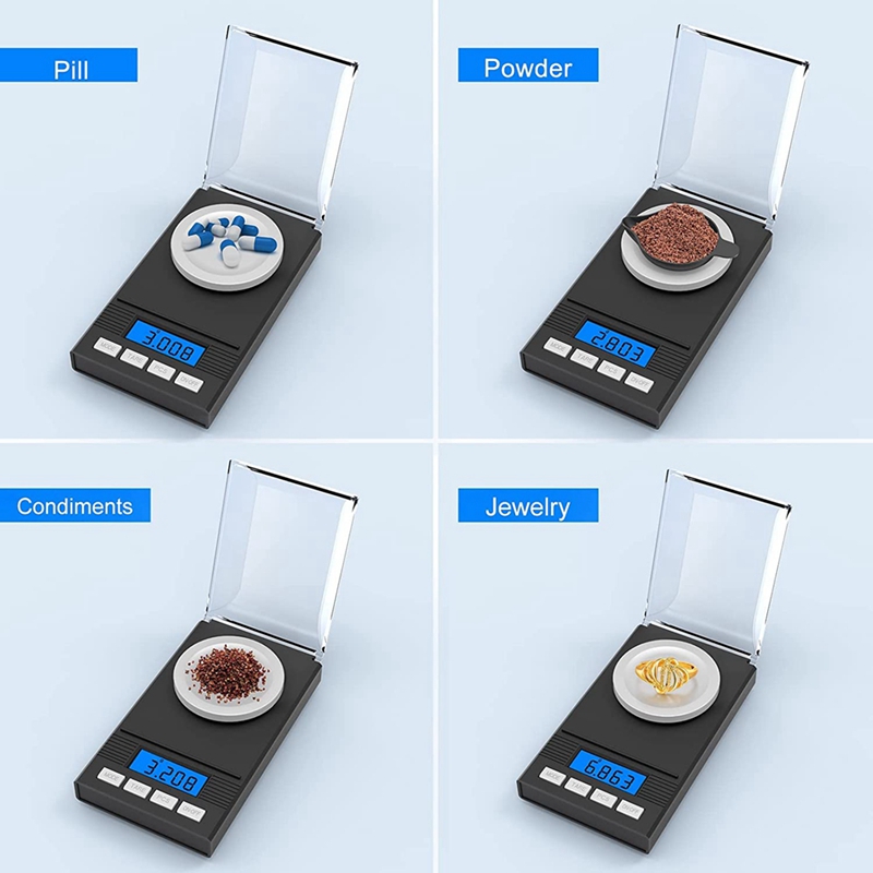Precision Scale 0.001G x 50G, Weight Milligrams Scale, Kitchen Digital Scale, Pocket Scale, Tare Function