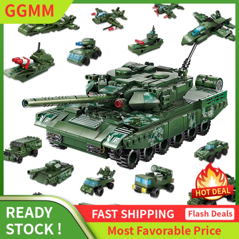 Military Armed 8 in 1 Tank Building Blocks Set , Compatible with Lego WW2  Armed (642PCS) Toys Gift for Boys 6-10, 8-14 Year