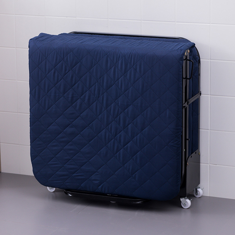 Three-fold portable folding bed thickened folding sponge bed simple accompanying bed mobile single lunch break bed