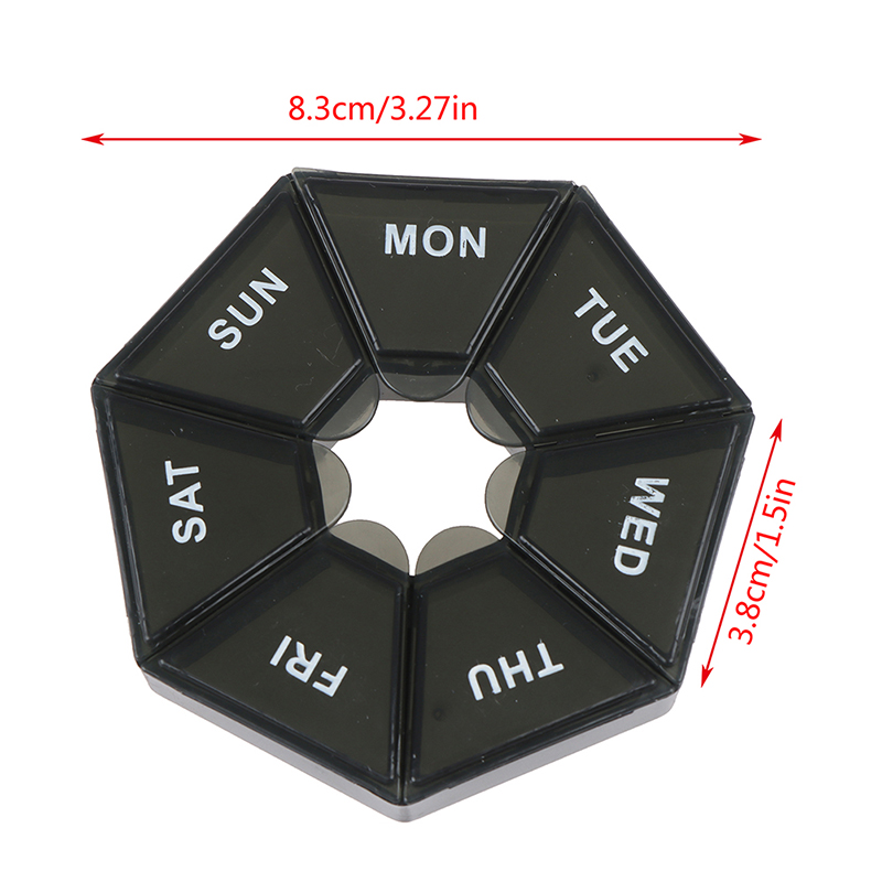 【Anglebabylife】hộp Đựng Thuốc Viên Thuốc Hàng Tuần 7 Ngày Hộp Đựng Sắp Xếp Hộp Đựng