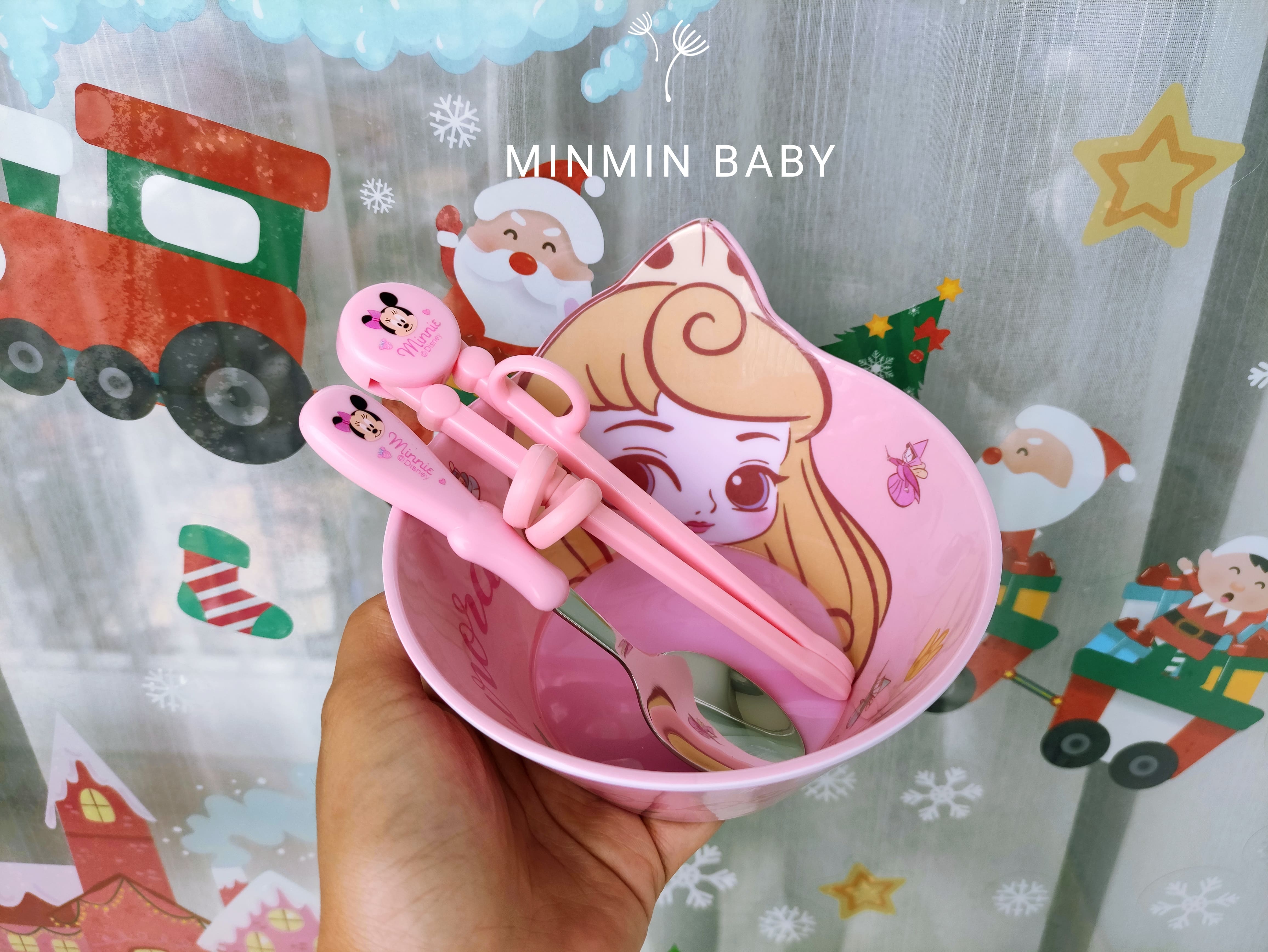 Đũa tập ăn cho bé Elsa Anna Disney Marvel 3D