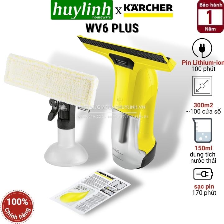 Máy lau kính dùng pin Karcher WV6 Plus - Made in Italy