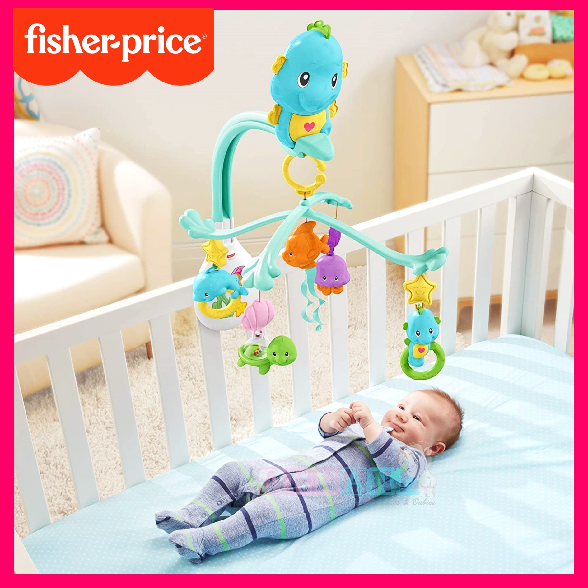 Baby Crib Fisher Price Movil Musical En Fisher-Price Butterfly