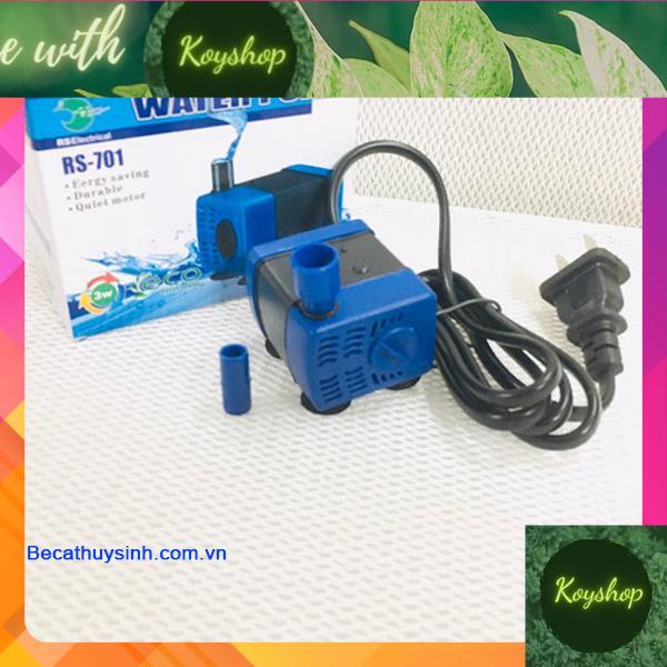 Máy bơm bể cá mini rs 701, 3w,- máy bơm mini.- bảo hành 6 tháng