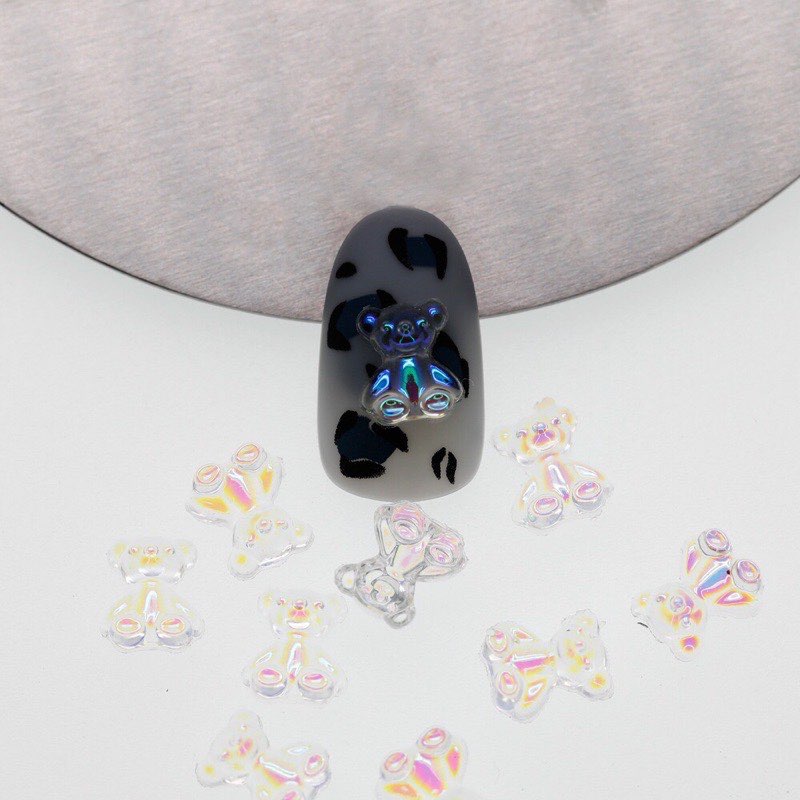 Charm 3D hoạt hình trang trí móng nail Hình Hello kitty  Trắng