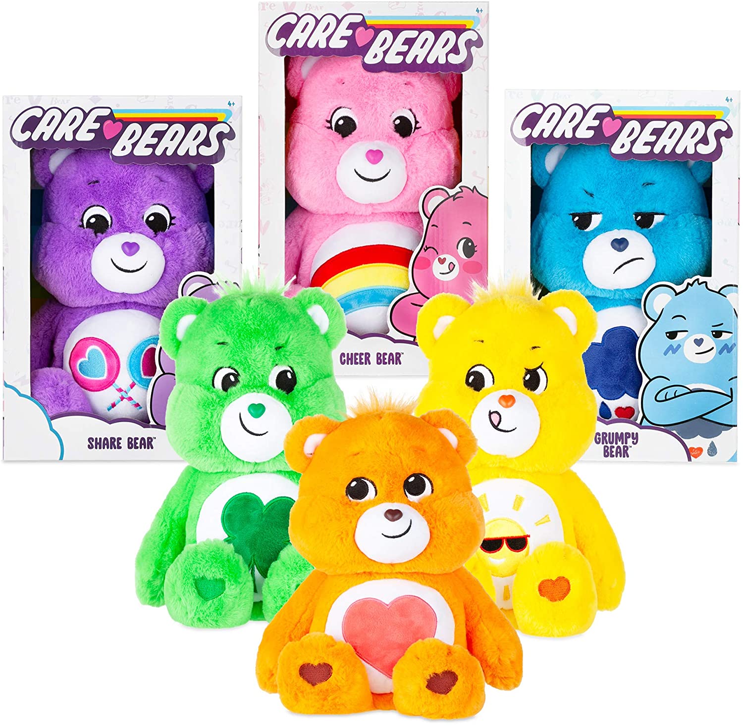 2020 Care Bears 14 Medium Plush Soft Huggable Material Funshine Bear in Hand for sale online 