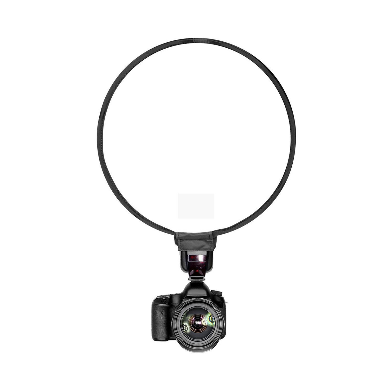 Bnaudio xách tay Tản sáng Flash Vòng Softbox có thể gập lại đĩa 30cm