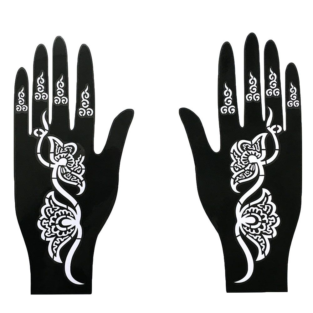STKE Creative Wedding Tool Temporary Tattoo India Flower Henna Stencil ...