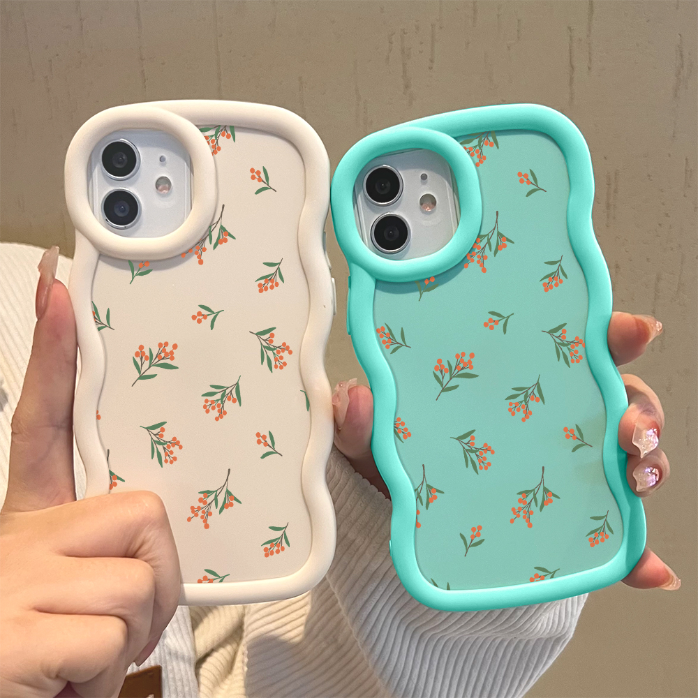 AMORVOR for OPPO A31 2020 Back Cover Full Screen Fruit Pattern Luxury Phone Case Macaron Wave Soft Silicone Mobile Cover. 