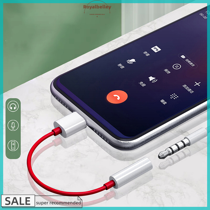 【ROYALBELLEY】 Type C To 3.5mm Headphone Jack Adapter Audio Aux Cable Phone Accessories