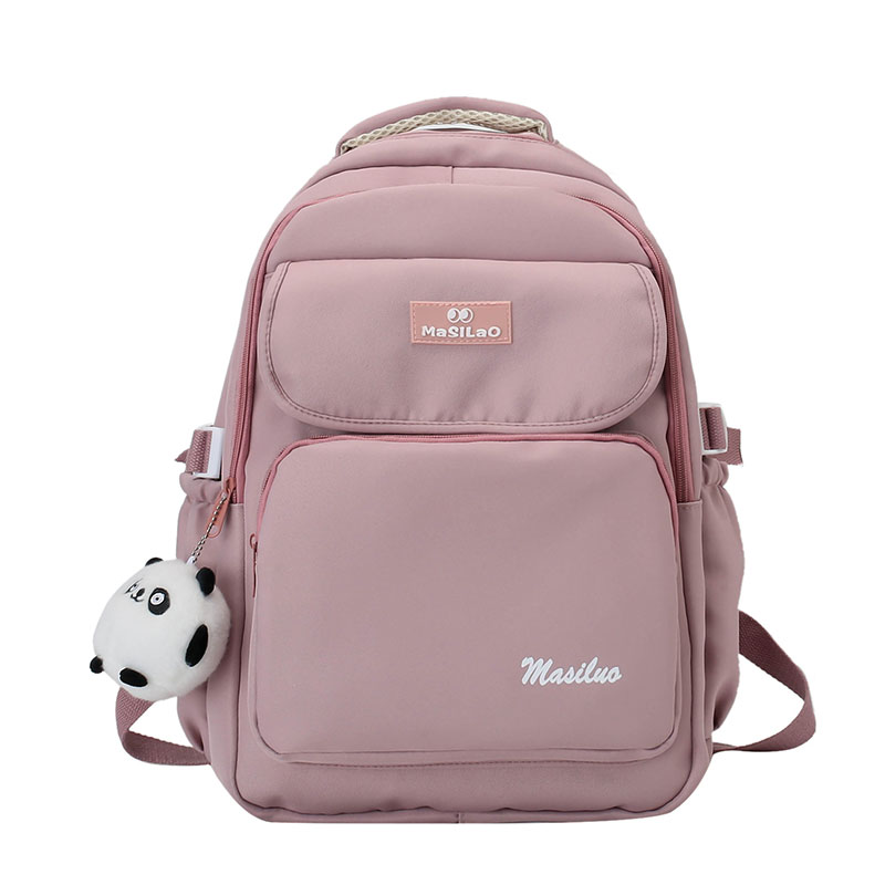YA ZHOU LONG College-style backpack, student school bag, large capacity backpack