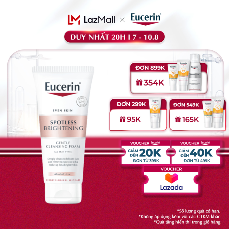 Sữa Rửa Mặt Sáng Da Eucerin Spotless Brightening Cleansing Foam 50g