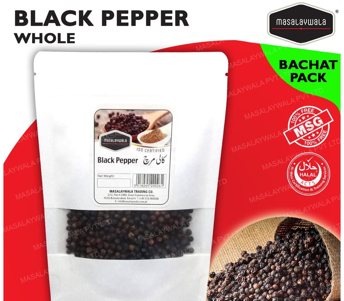 Masalaywala - Black Pepper / Kali Mirch Whole 75gm. 