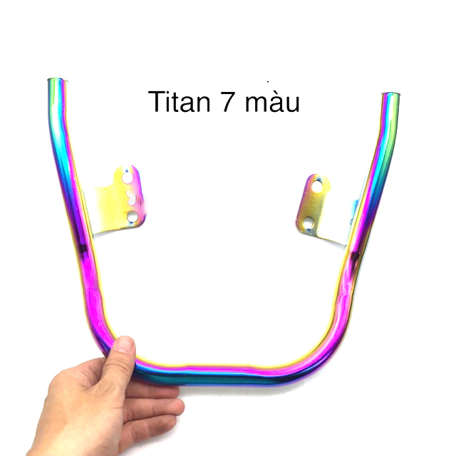 Cảng sau 7 màu titan gắn wave alpha 2006 - 2020 wave 110, wave 50cc, rsx 2014-2020 điện phân 7 màu, sáng bóng, chống phai màu, baga sau 7 màu, tay dắt 7 màu, tay xách wave 2017