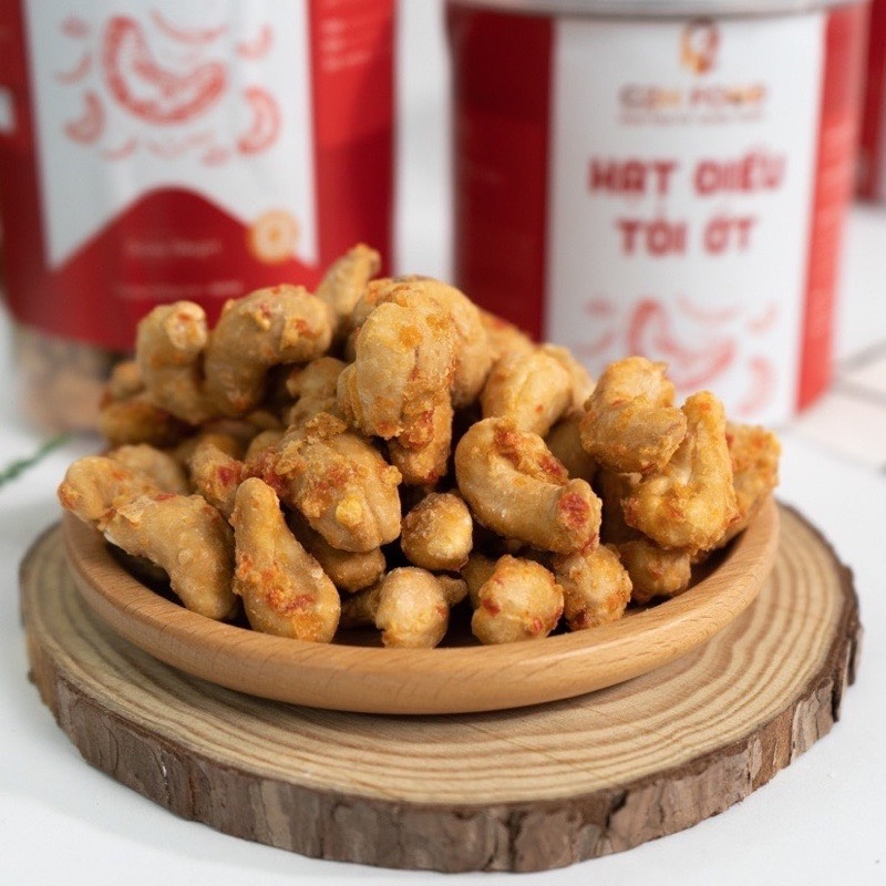 [ Hũ 500.Gram] Hạt Điều Rang Tỏi Ớt Loại Ngon