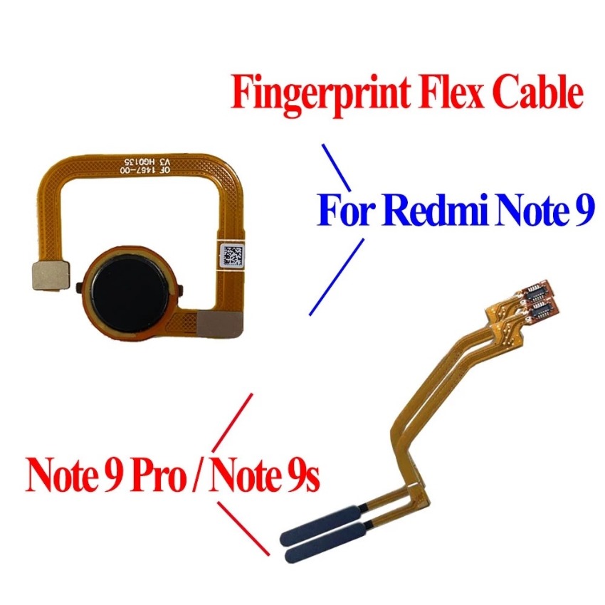 Touch ID Fingerprint For Xiaomi Redmi Note 10 5G 9 Pro 9S Sensor Scanner Home Return Key Button Flex Cable Phone Repair Part