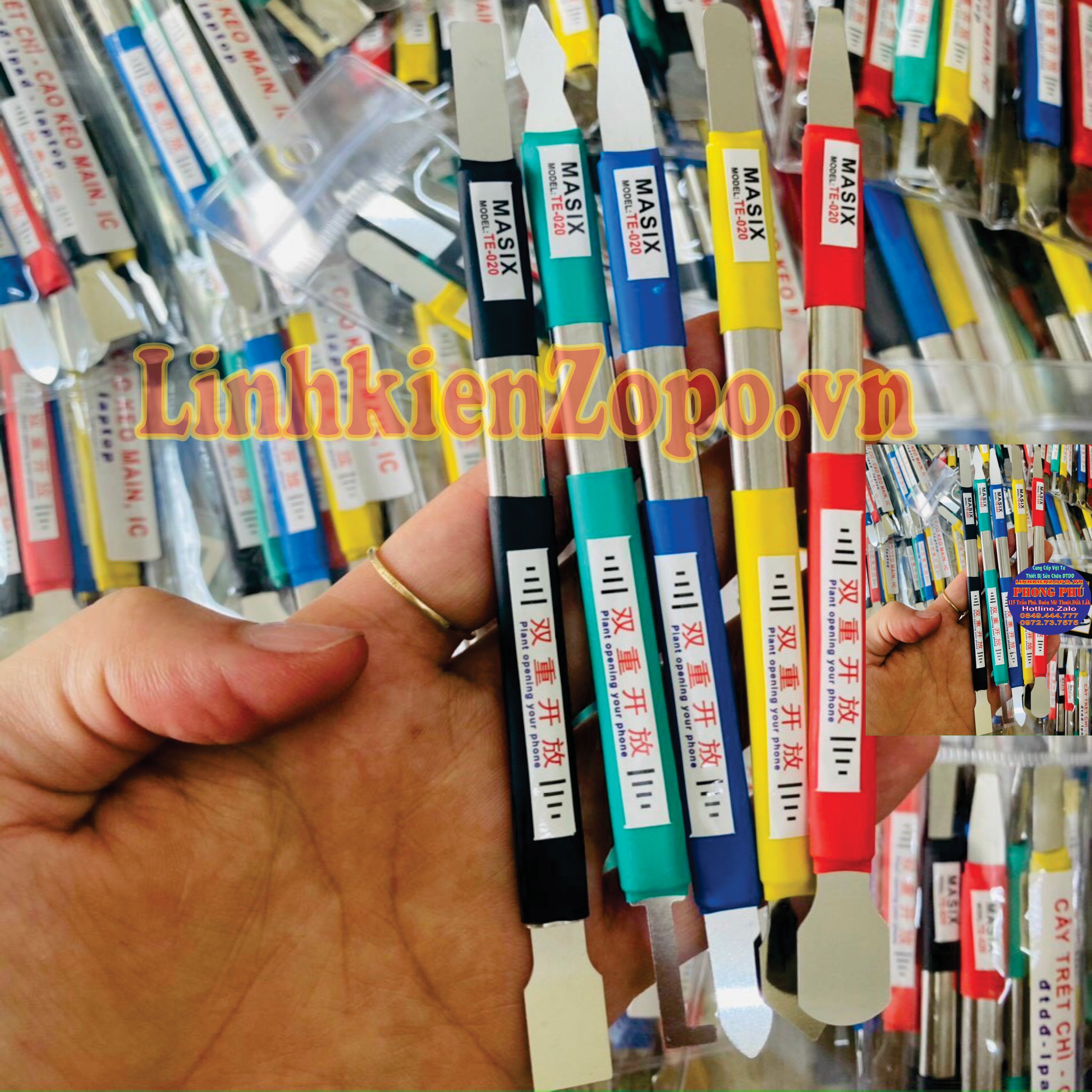 Bộ dụng cụ nạy 5 cây trét chì – cạo keo main ic – tách lưng – tách màn hình