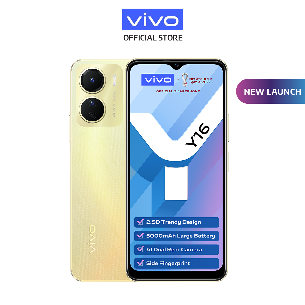 vivo y16 gb ram