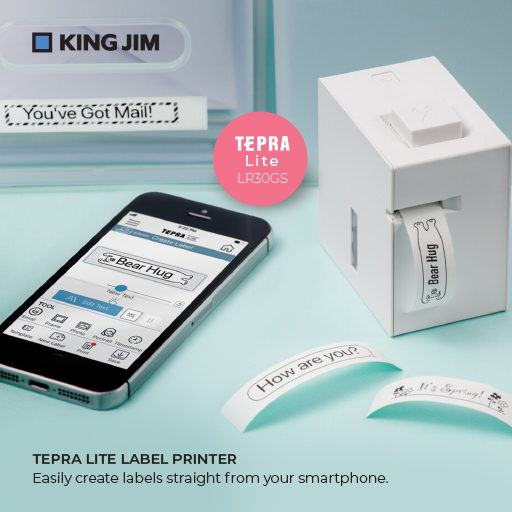 KING JIM TEPRA LITE LR30GS Masking Tape / Washi Tape LABEL PRINTER