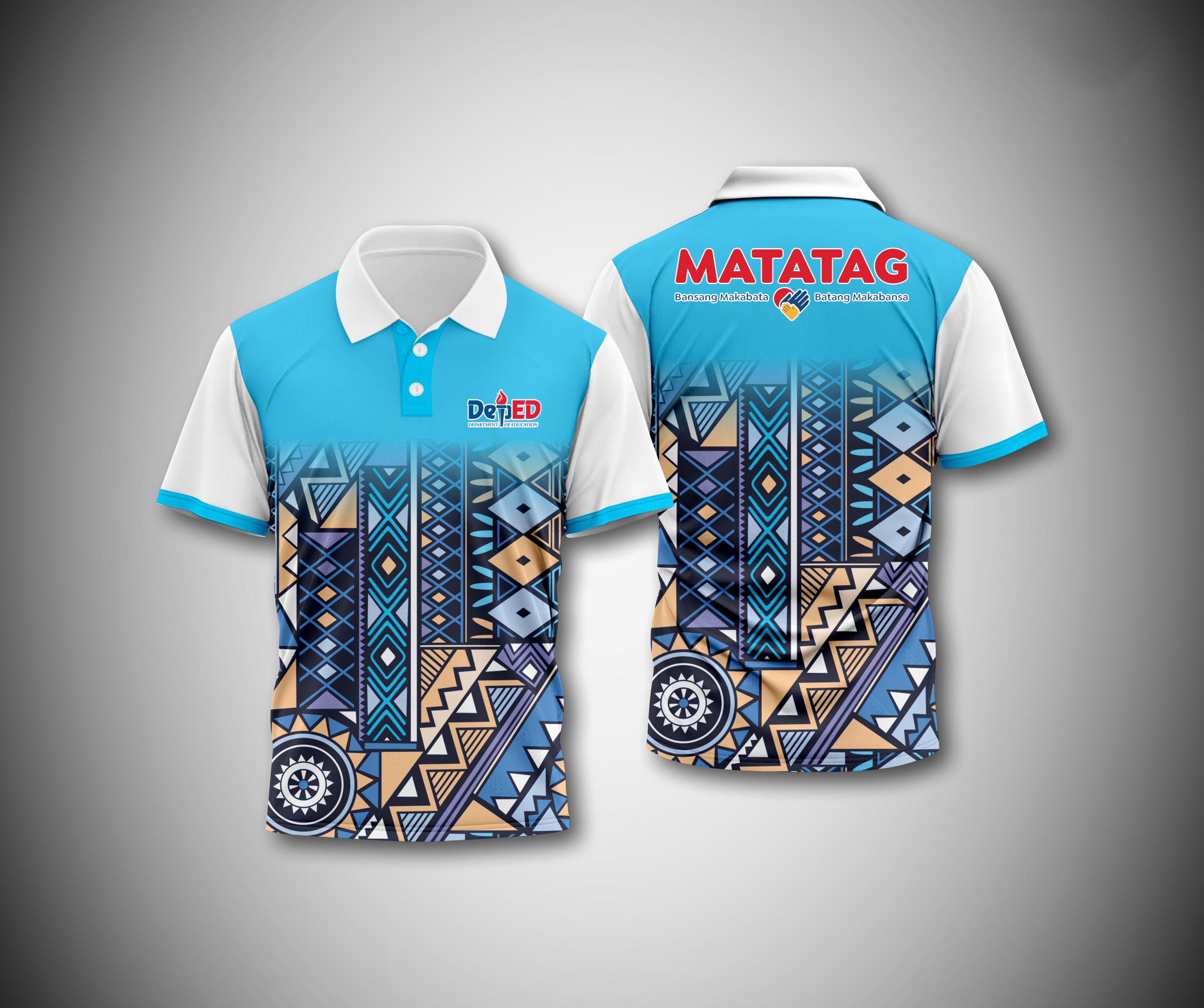 DEPED MATATAG POLO Shirt Crown Tshirt-Polo Shirt Full sublimation
