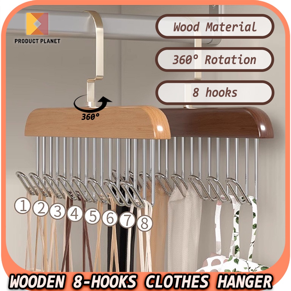Tank Tops Hangers - Bra Hanger Space Saving Closet Organizer - 360°  Rotating, Sturdy and Durable Scarf Organizer and Storage for Bras Camisoles  With 8 Hooks