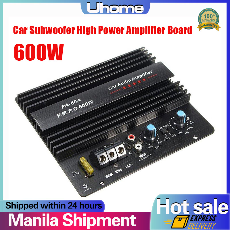 【Manila Shipping + 24 hours delivery】12V 600W High Power Car Audio
