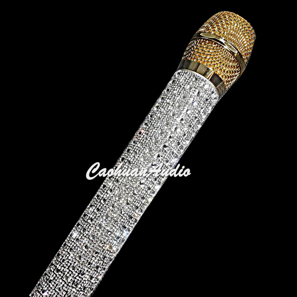 Vỏ bọc micro đính đá - Vỏ bọc tay micro sang chảnh