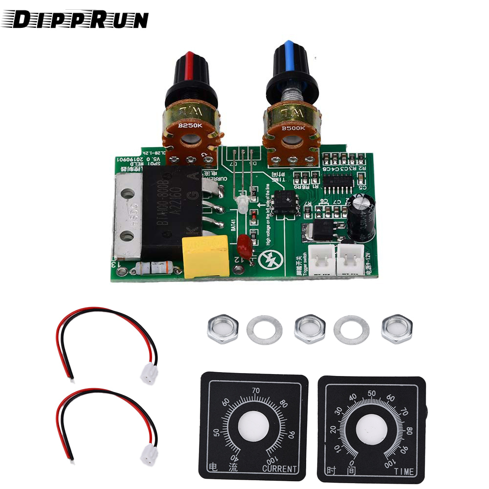Dipprun Máy hàn điểm Bảng điều khiển tại chỗ Máy hàn pin lithium Bảng điều khiển bộ bảng mạch tự làm 18650/26650 Pin