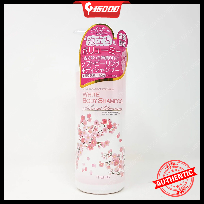 Sữa tắm trắng toàn thân Manis Nhật Bản 450ml