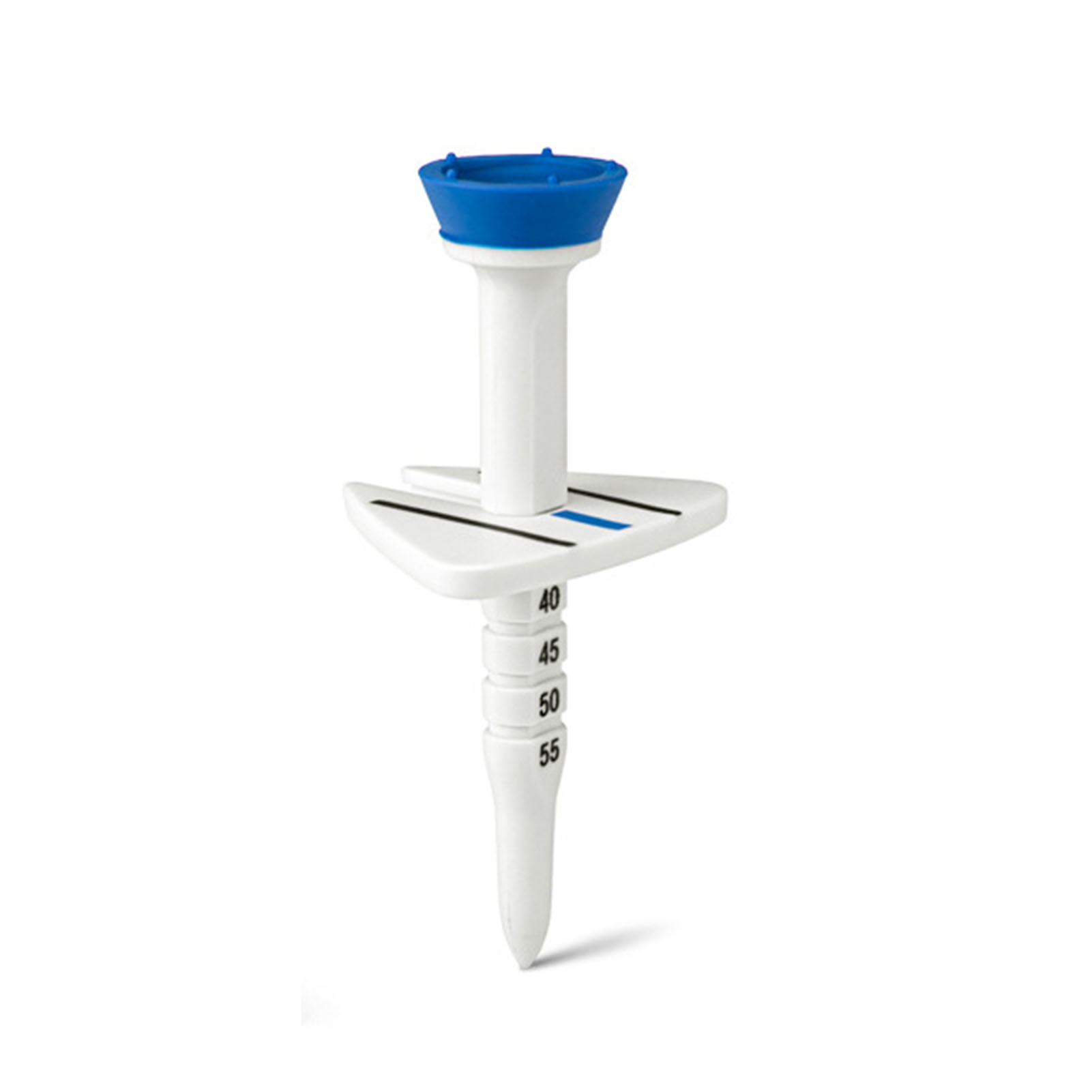 guyouzi® Golf Training Spike Golf Tee with Round Ball Holder Adjustable Golf Tee with Aiming Line 77mm Height 5 Levels Spike Holder Golf Training Aid and Accessories