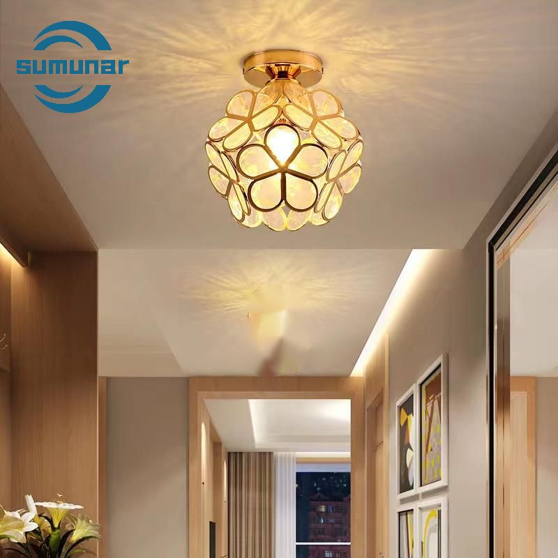 Đèn trần pha lê LED 20cm 9w Làm mờ ba màu