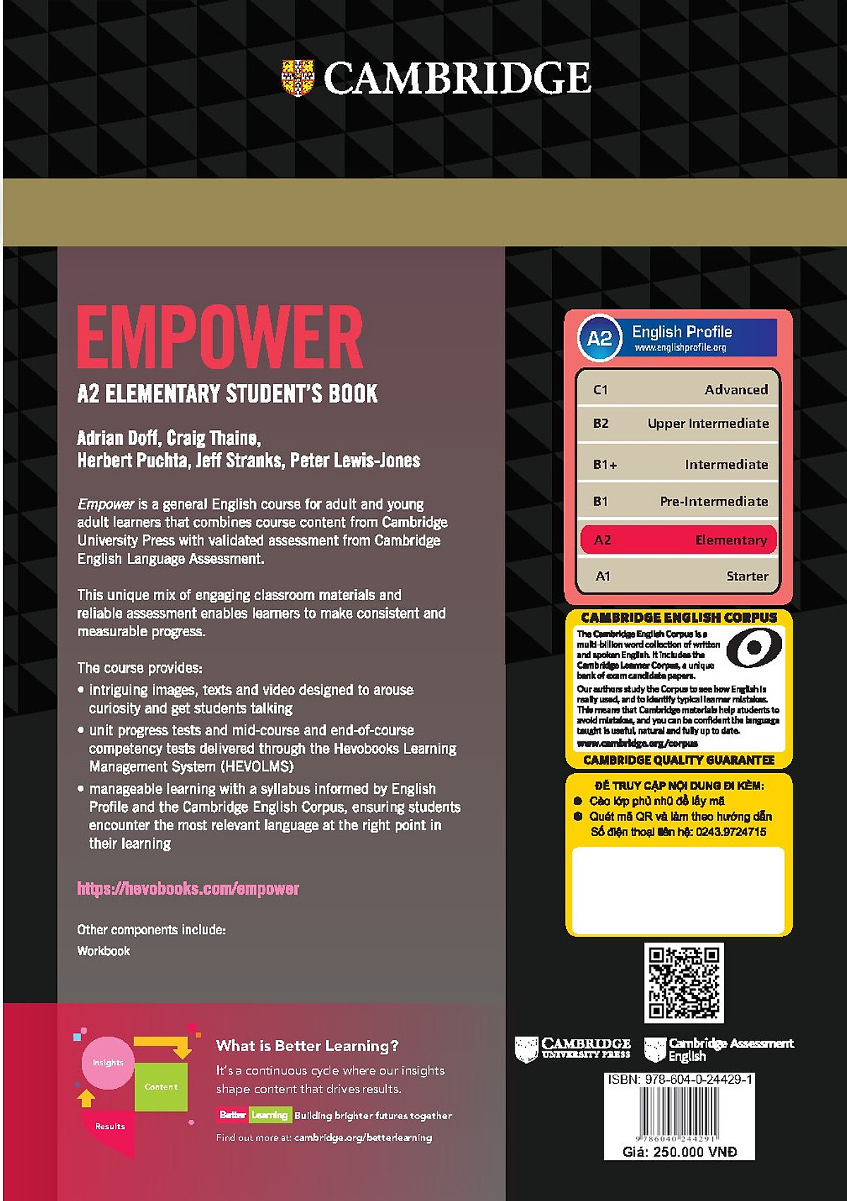 Empower A2 Elementary Student’s Book with Online Access