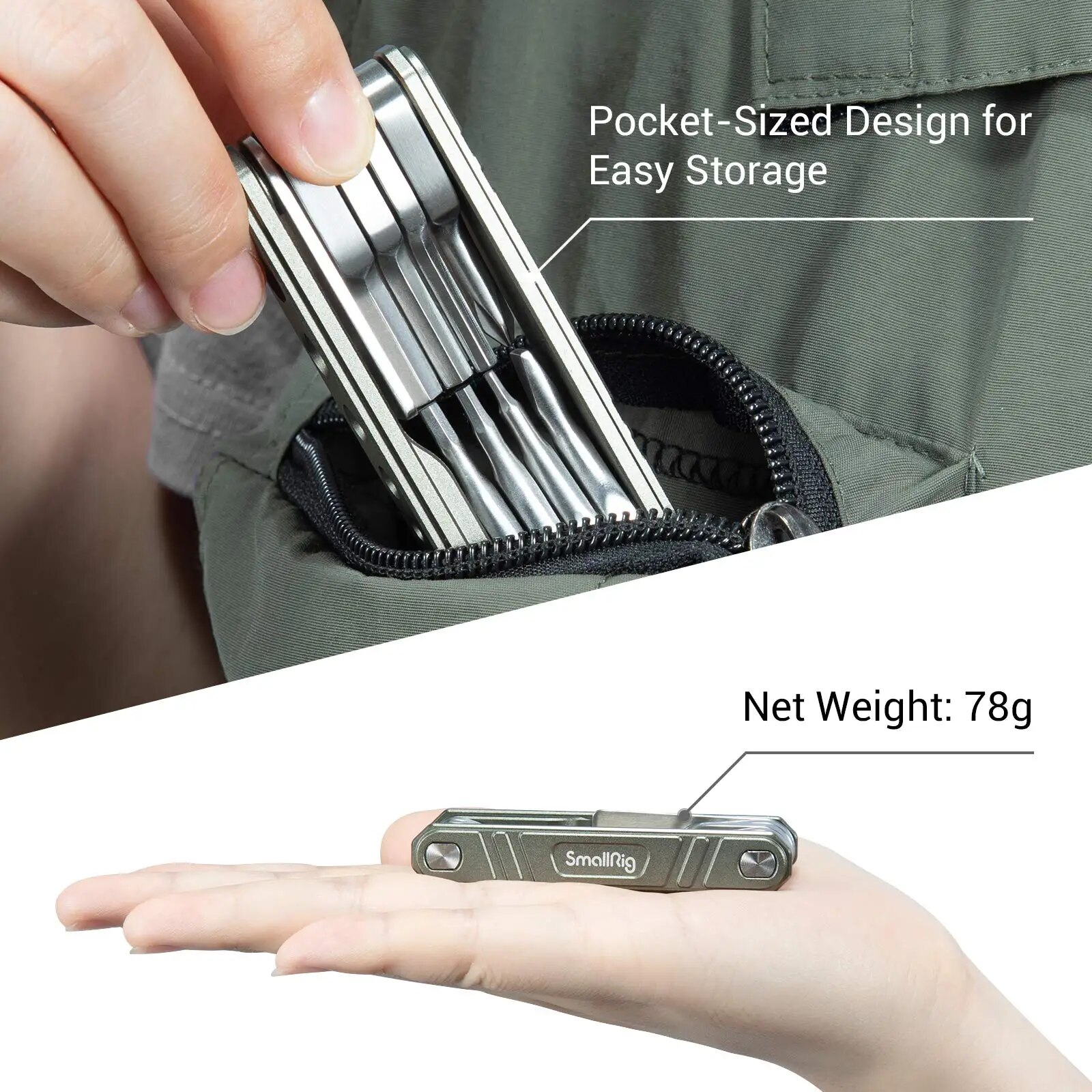 【Trending】 Smallrig Folding Tool Multi-Tool For Videographers Tool Set With Nine Functional Tools Included Multi-Tool For Camera