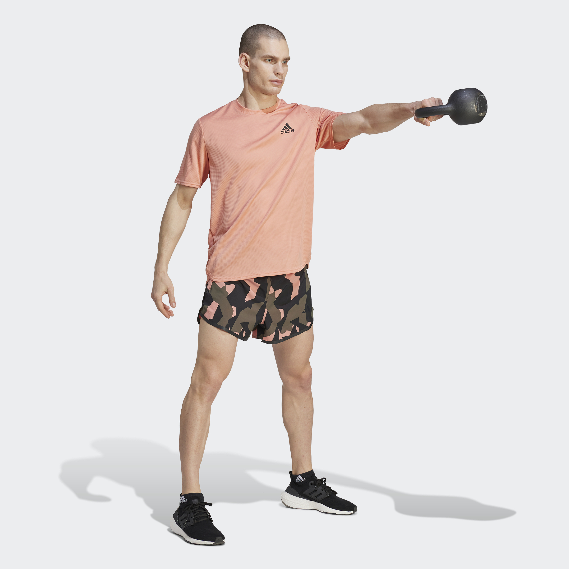 Adidas Tập luyện Quần Short Designed for Training Pro Series Strength Nam Đỏ IL1454