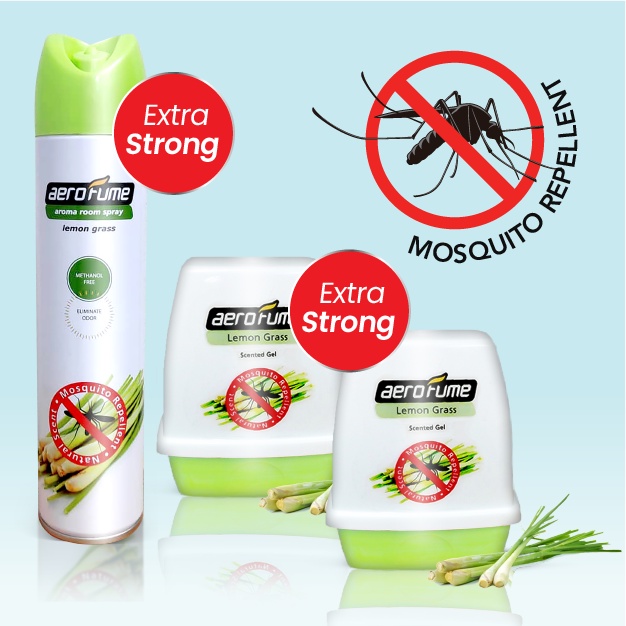 SG] EXTRA STRONG Aerofume Lemongrass Air Freshener Bundle(Mosquito