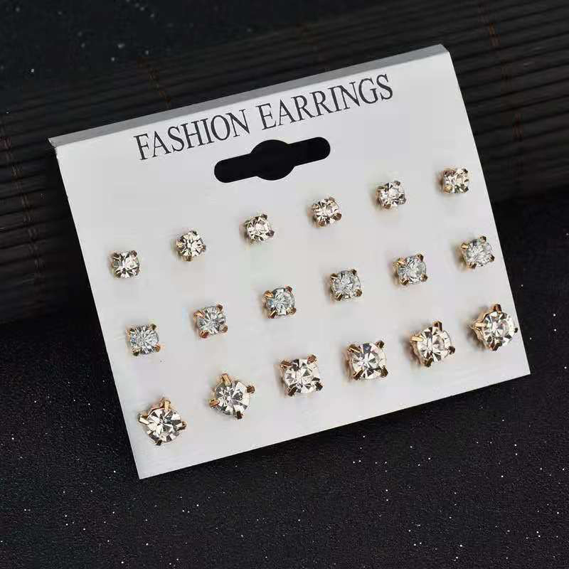 Fashion%20Simple%209%20Pairs/set%20Mix%20Stud%20Earrings%20Set%20Square%20Geometric%20Earrings%20For%20Women%20New%20Rhinestone%20Crystal%20Earrings%20Jewelry%20XIEGONG%20-%20Image%203