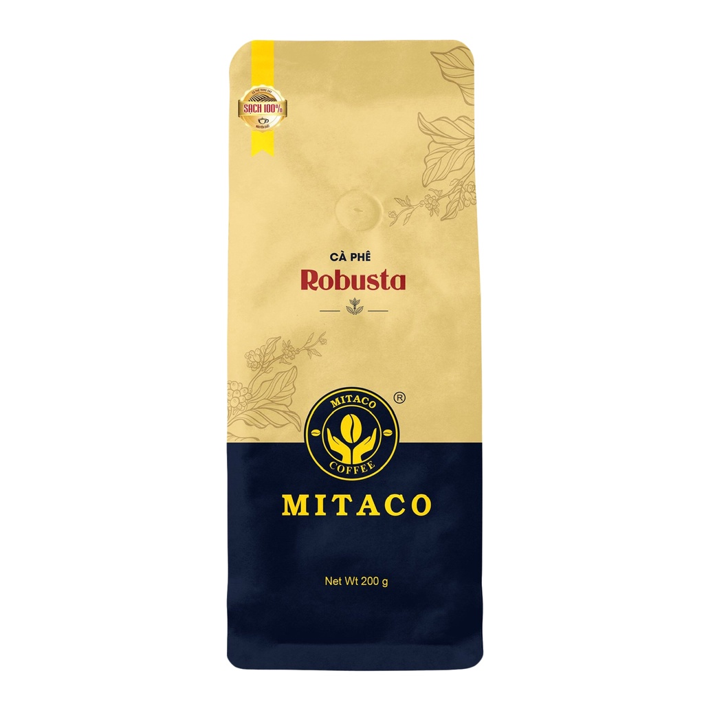 Cà phê Robusta Honey nguyên chất MITACO COFFEE Gói 200g