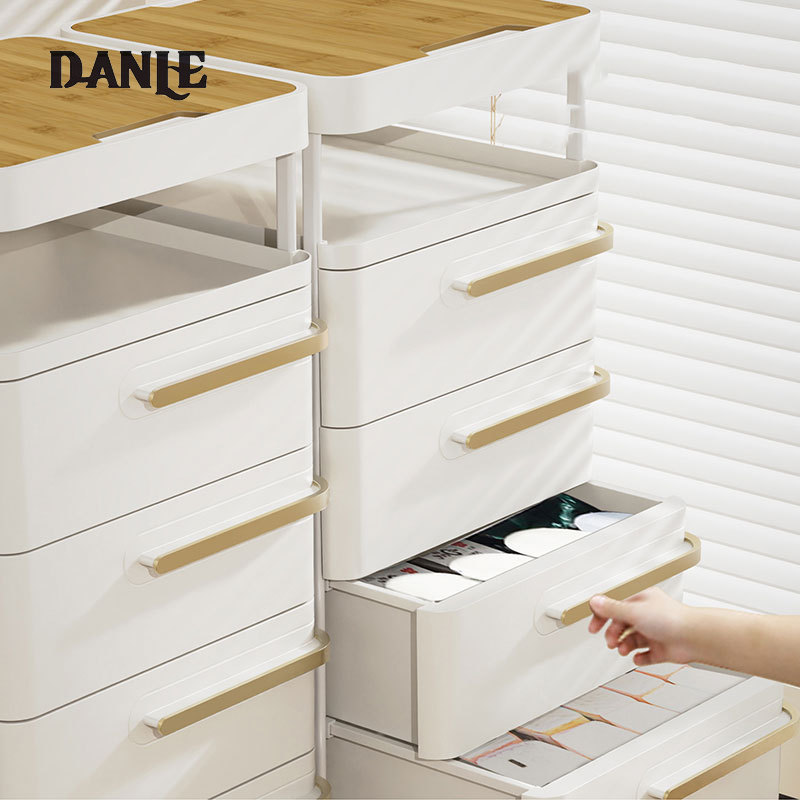 DANLE Giá lưu trữ đầu giường tiên tiến Tủ lưu trữ di động đầu giường tủ lưu trữ tối giản hiện đại gia đình nhiều lớp loại ngăn kéo tủ